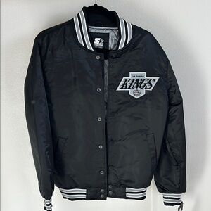 NEW Los Angeles Kings NHL Starter Shoe Palace Jacket Black Size Small